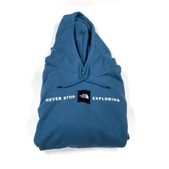 The North Face Other - The North Face Blue Teal Never Stop Exploring Summit Hoodie Sz L